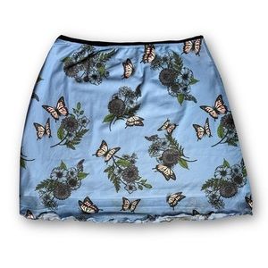 Current Mood dollskill butterfly fairy mini skirt